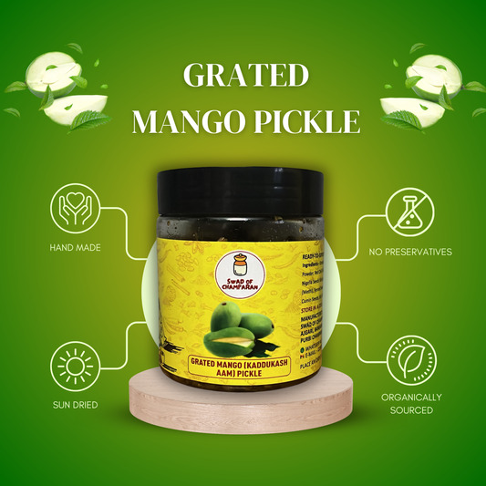 Grated Mango Pickle (Kaddukash Aam Ka Achar)