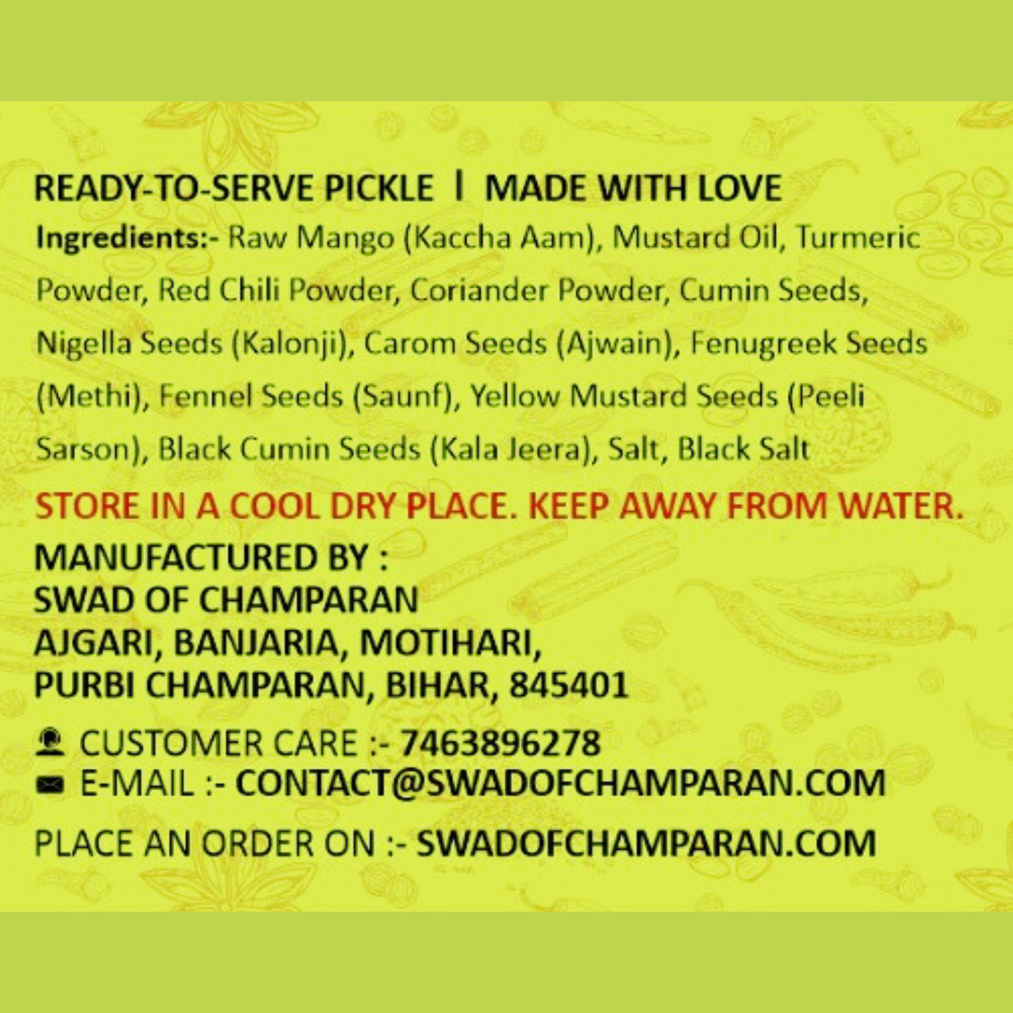 Bihar Special Mango Pickle (Champaran Aam Ka Achar)